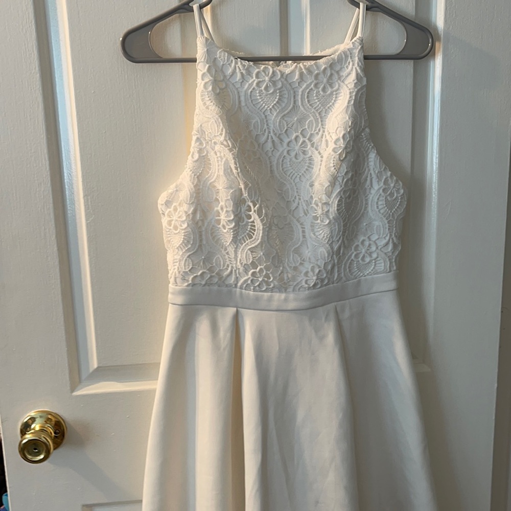 white dress
